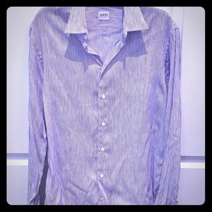 Armani linen button down